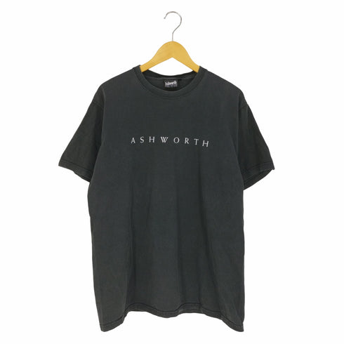 アシュワース ASHWORTH USA製 フロントプリント クルーネックTシャツ メンズ import:M