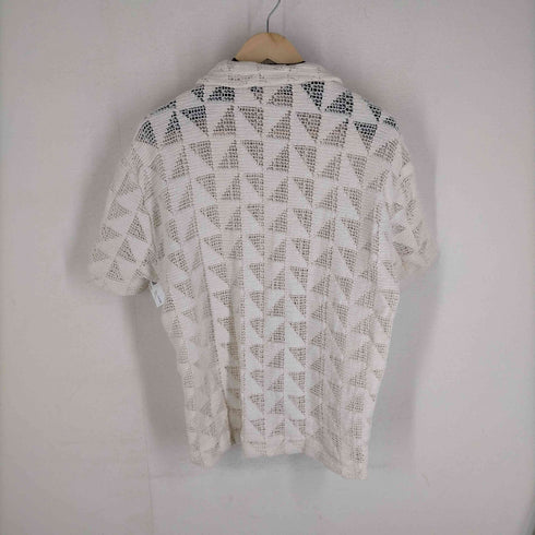 ザラ ZARA クロシェニットシャツ メンズ JPN:M