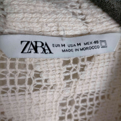 ザラ ZARA クロシェニットシャツ メンズ JPN:M