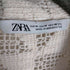 ザラ ZARA クロシェニットシャツ メンズ JPN:M
