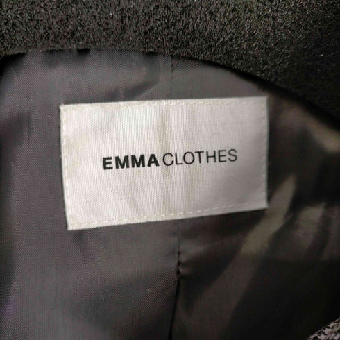 エマクローズ EMMA CLOTHES 千鳥柄 ジップアップブルゾン ダブルジップ メンズ
