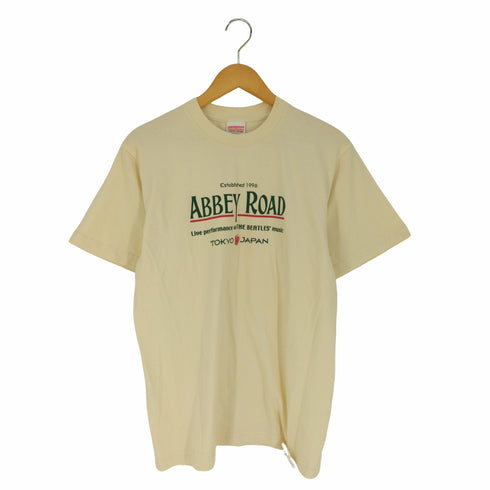 ユナイテッドアスレ UNITED ATHLE ABBEY ROAD プリント クルーネックTシャツ バンドTシャツ メンズ import:M