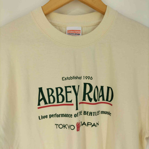 ユナイテッドアスレ UNITED ATHLE ABBEY ROAD プリント クルーネックTシャツ バンドTシャツ メンズ import:M