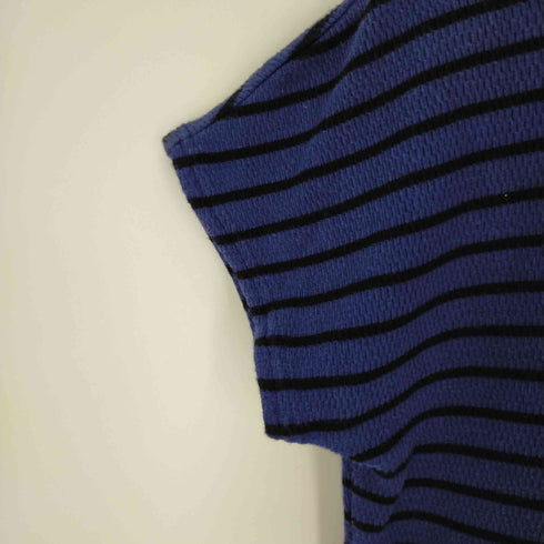 フレッドペリー FRED PERRY バックジップ 切替ボーダーポロシャツ 丸襟 メンズ JPN:M