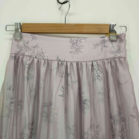 エディットコロン EDIT COLOGNE Flower Print Sheer Skirt シフォンスカート レディース JPN:M