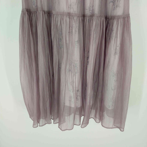 エディットコロン EDIT COLOGNE Flower Print Sheer Skirt シフォンスカート レディース JPN:M
