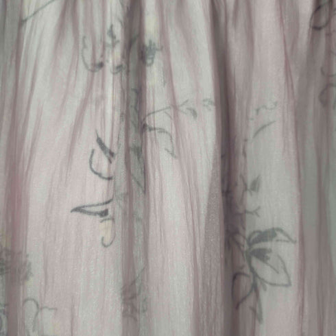 エディットコロン EDIT COLOGNE Flower Print Sheer Skirt シフォンスカート レディース JPN:M