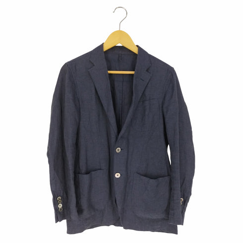 メーカーズシャツカマクラ Makers Shirt 鎌倉 シングルブレスト 2B リネン テーラードジャケット メンズ JPN:S