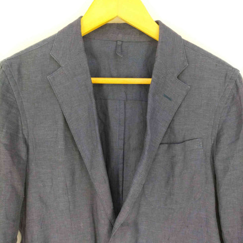 メーカーズシャツカマクラ Makers Shirt 鎌倉 シングルブレスト 2B リネン テーラードジャケット メンズ JPN:S