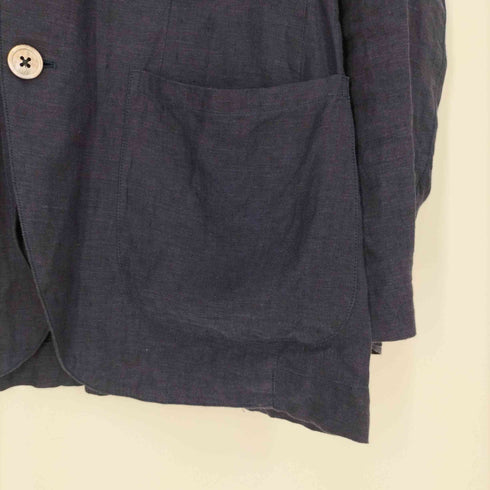 メーカーズシャツカマクラ Makers Shirt 鎌倉 シングルブレスト 2B リネン テーラードジャケット メンズ JPN:S