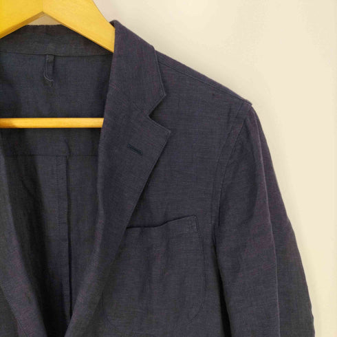 メーカーズシャツカマクラ Makers Shirt 鎌倉 シングルブレスト 2B リネン テーラードジャケット メンズ JPN:S