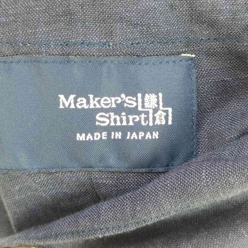 メーカーズシャツカマクラ Makers Shirt 鎌倉 シングルブレスト 2B リネン テーラードジャケット メンズ JPN:S