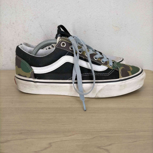 バンズ VANS OLD SKOOL ミスマッチ ゼブラカモフラ柄スニーカー レディース JPN:24.5