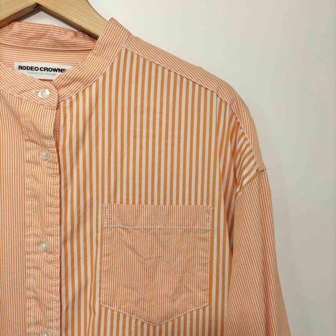 ロデオクラウンズ RODEO CROWNS 21SS ストライプビッグシャツワンピース レディース FREE