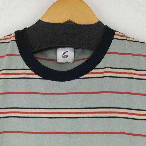 ロクビューティーアンドユースユナイテッドアローズ 6 BEAUTY & YOUTH UNITED ARROWS COTTON MULTI BORDER T-SHIRTS レディース