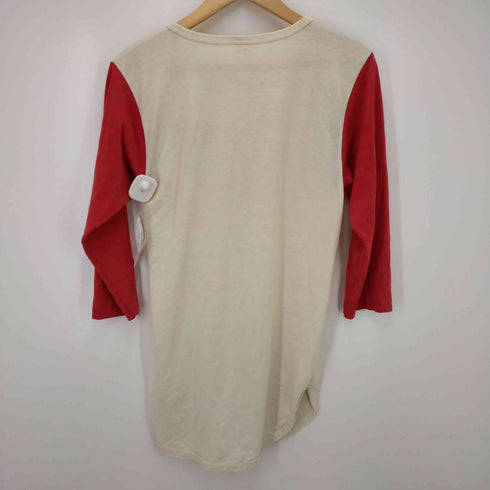 チャンピオン Champion 80s トリコタグ ワンポイントプリントハーフボタンカットソー メンズ M