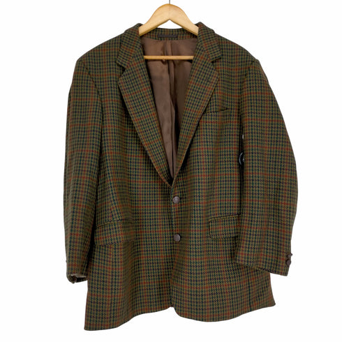 ザスコッチハウス The Scotch House 千鳥格子 カシミヤ100 2Bテーラードジャケット メンズ