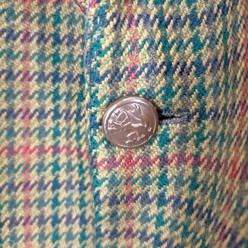ザスコッチハウス The Scotch House 千鳥格子 カシミヤ100 2Bテーラードジャケット メンズ