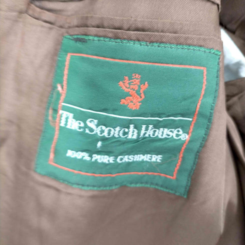 ザスコッチハウス The Scotch House 千鳥格子 カシミヤ100 2Bテーラードジャケット メンズ