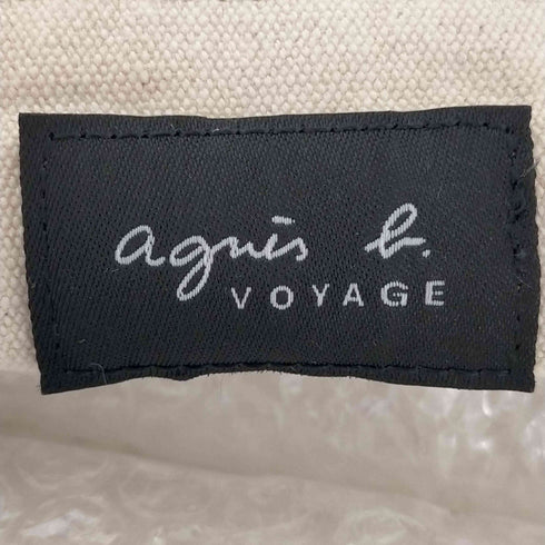 アニエスベー agnes b. ロゴ キャンバスショルダーバッグ レディース