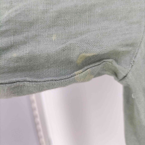ザラ ZARA ウエストベルト スキッパーリネンシャツワンピース レディース import:M