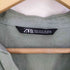 ザラ ZARA ウエストベルト スキッパーリネンシャツワンピース レディース import:M