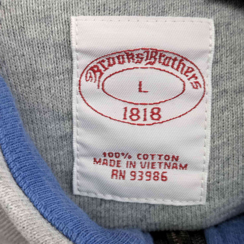 ブルックスブラザーズ BROOKS BROTHERS ロゴ刺繍 ハーフジップスウェット メンズ JPN:L