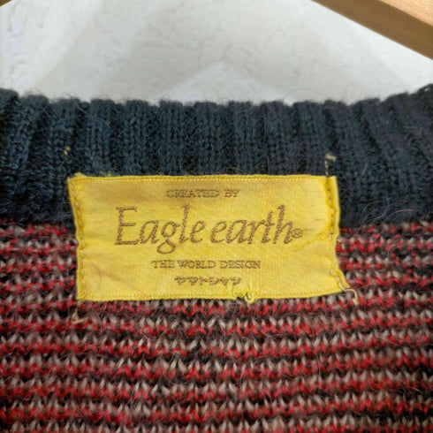 Eagle Earth Vネックアーガイルニット メンズ
