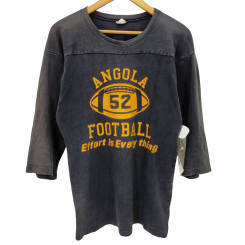 oldschool FOOTBALLプリントtシャツ メンズ M