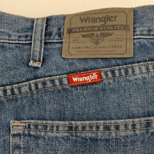 ラングラー Wrangler STRAIGHT FIT ストレートデニムパンツ メンズ 36x29