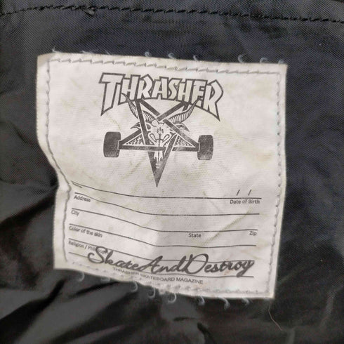 スラッシャー THRASHER フロントロゴ 2WAYキャンバストートバッグ メンズ ONE SIZE