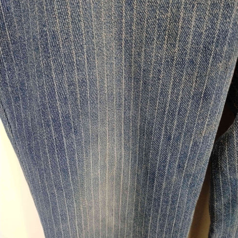 リーバイス LEVI STRAUSS&CO 80s 内股シングル YKKジップ ヒッコリー柄デニムパンツ メンズ