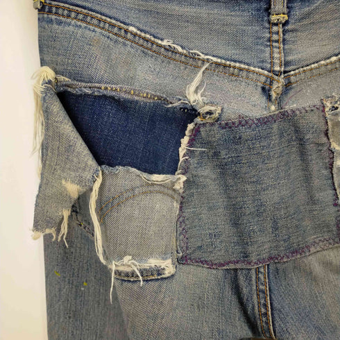 リーバイス LEVI STRAUSS&CO 70s~80s 赤耳 内股シングル イエローステッチ 縦落ち デニムパンツ メンズ