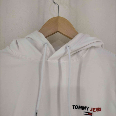 トミージーンズ tommy jeans フロントロゴ刺繍フーディ メンズ import:L