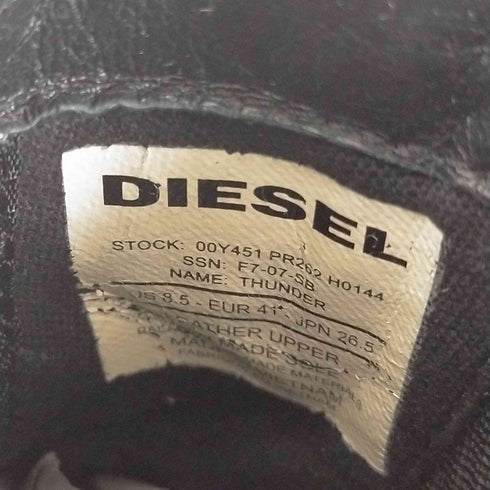 ディーゼル DIESEL ハラコ サイドゴアスニーカー メンズ JPN:26.5