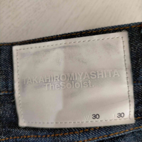 タカヒロミヤシタザソロイスト TAKAHIRO MIYASHITA The SoloIst. ジッパーフライインディゴデニムパンツ セルビッチ メンズ W30 L30