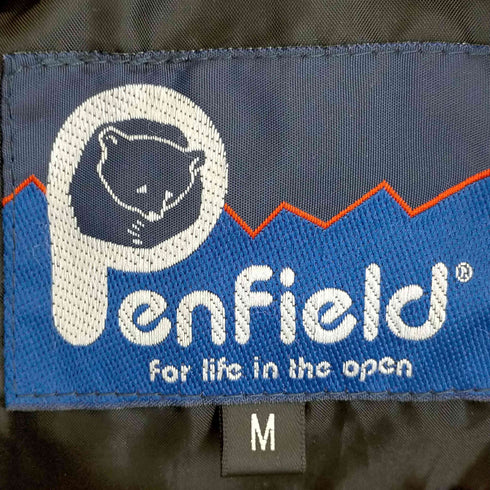 ペンフィールド Penfield ロゴ刺繍 フードファー ジップアップ 中綿ジャケット メンズ JPN:M