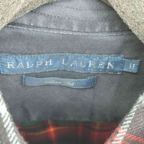ラルフローレン RALPH LAUREN チェック 長袖シャツ エルボパッチ レディース 11