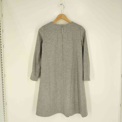 ミスセレクト m's select BASIC A LINE DRESS ノーカラーワンピース レディース JPN:36