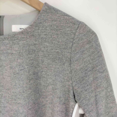 ミスセレクト m's select BASIC A LINE DRESS ノーカラーワンピース レディース JPN:36