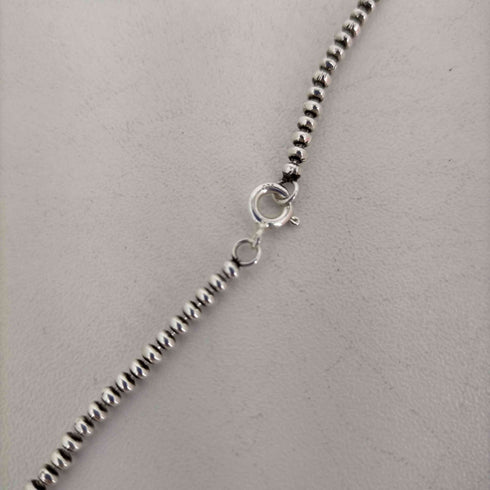 ナバホパール ネックレス 3mm メンズ