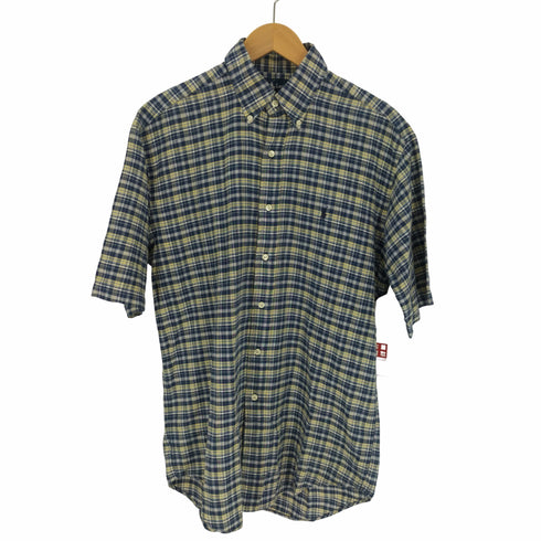 ラルフローレン RALPH LAUREN 90s BLAIRE ポニー刺繍 BD S/S チェック柄 シャツ メンズ import:S