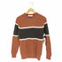 ユナイテッドアローズグリーンレーベルリラクシング UNITED ARROWS green label relaxing バイカラーライン ウールアクリル クルーネックニット メンズ JPN:S