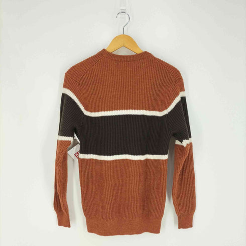 ユナイテッドアローズグリーンレーベルリラクシング UNITED ARROWS green label relaxing バイカラーライン ウールアクリル クルーネックニット メンズ JPN:S