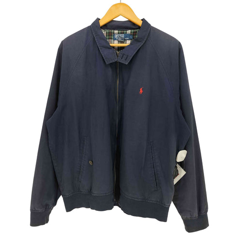 ポロバイラルフローレン Polo by RALPH LAUREN 裏地チェックシャツ ハリントン ジャケット スウィングトップ メンズ import:L