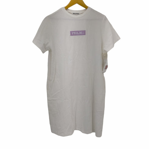 ミルクフェド MILK FED BOXロゴ 半袖ワンピース レディース ONE SIZE