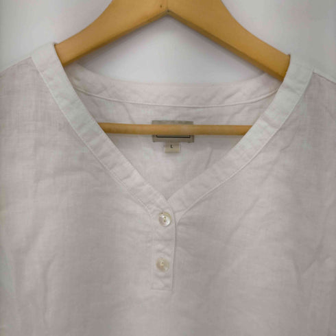 エルエルビーン L.L.Bean 七分袖リネンシャツ レディース JPN:L