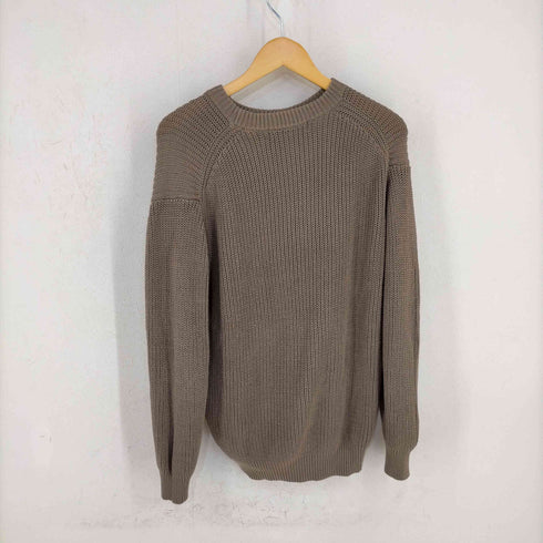 ユナイテッドアローズグリーンレーベルリラクシング UNITED ARROWS green label relaxing AC 畦 クルーネック ニット メンズ JPN:S