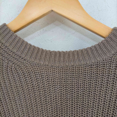 ユナイテッドアローズグリーンレーベルリラクシング UNITED ARROWS green label relaxing AC 畦 クルーネック ニット メンズ JPN:S