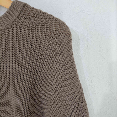 ユナイテッドアローズグリーンレーベルリラクシング UNITED ARROWS green label relaxing AC 畦 クルーネック ニット メンズ JPN:S